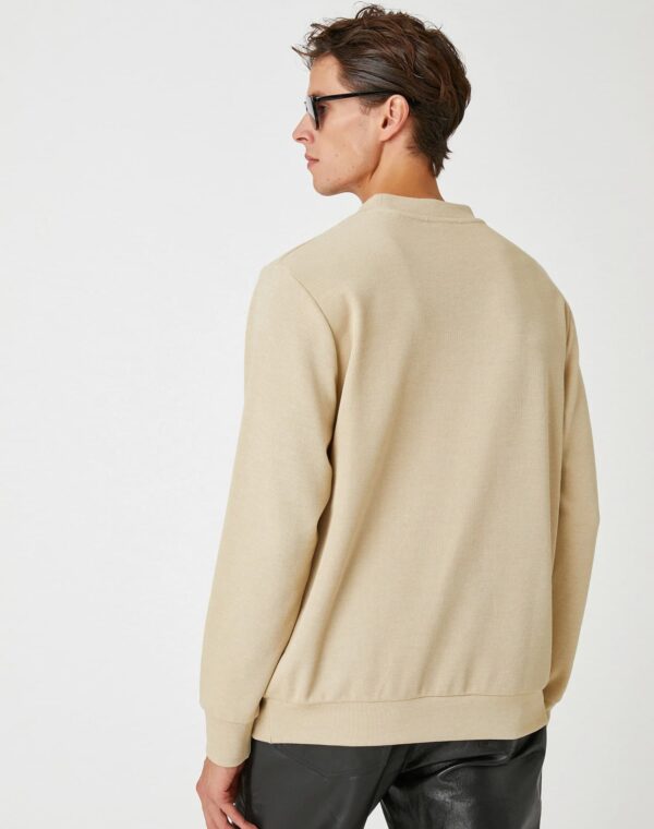 Koton Sweatshirt - Beige - Regular Fit - Image 4